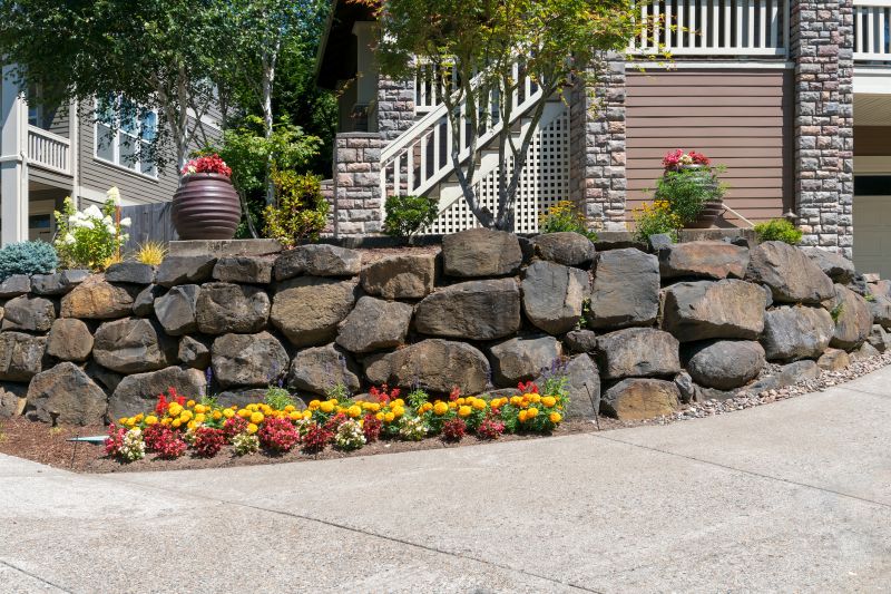 Rock Wall Landscaping detail